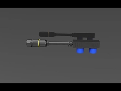 M15 F-Typ-Modul, männlich und weiblich, wasserdichter Steckverbinder