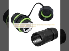 M20 RJ45 wasserdichte Verbindung Zinklegierung Panel Typ IP68 wasserdichte Netzwerkverbindung