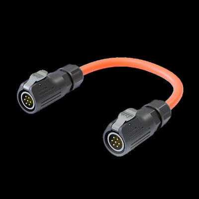 LP20 Schweiß 7 Kern Stromanschluss Wasserdicht mit Flansche weibliche Steckdose