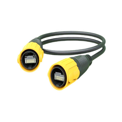 IP67 wasserdichte RJ45-Anschlusssteckdose mit LED-Signalschutz und Betriebsspannung von 125 V